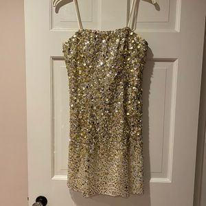 Adrianna Papell Sequin Cocktail Dress